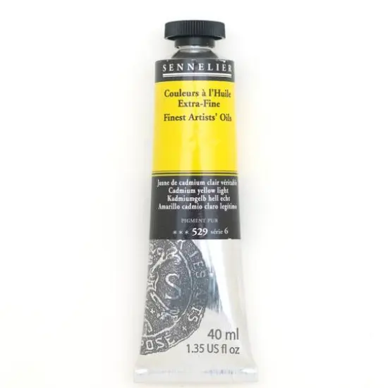 Sennelier Artists' Oil Color, 40mL 529 Cadmium Yellow Light S6 {1}