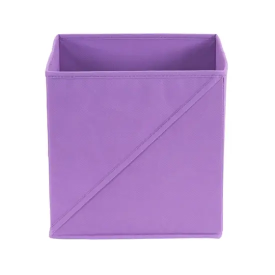 Household Essentials 11" Purple Storage Cubes with Diagonal Lip Handles, 6ct. {5}