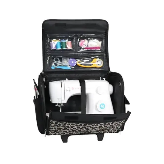 Everything Mary Leopard Sewing Machine Tote {4}