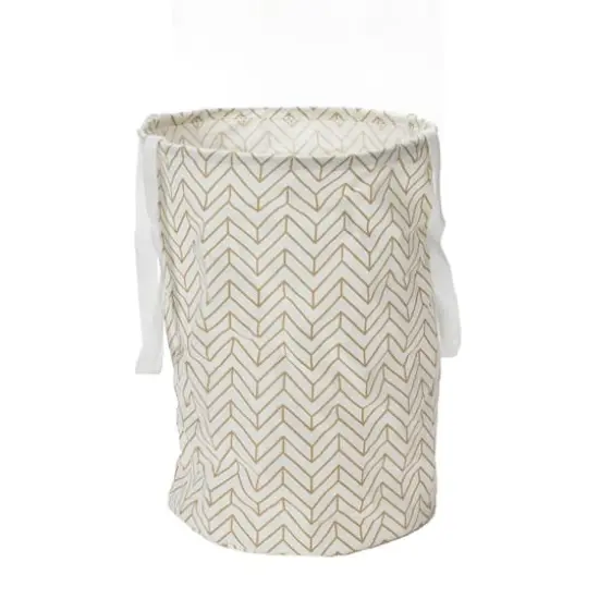 Household Essentials Krush Round Laundry Bag with Handles (Brown) {1}