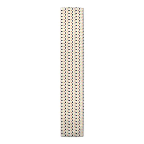 72" Retro Polka Dots Poly Twill Table Runner {1}