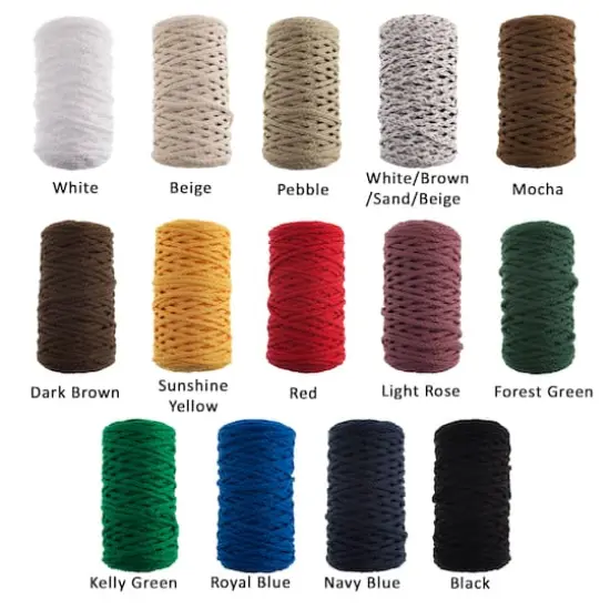 John Bead 4mm Braided Macram&eacute; Cord, 70yd. Pebble {8}