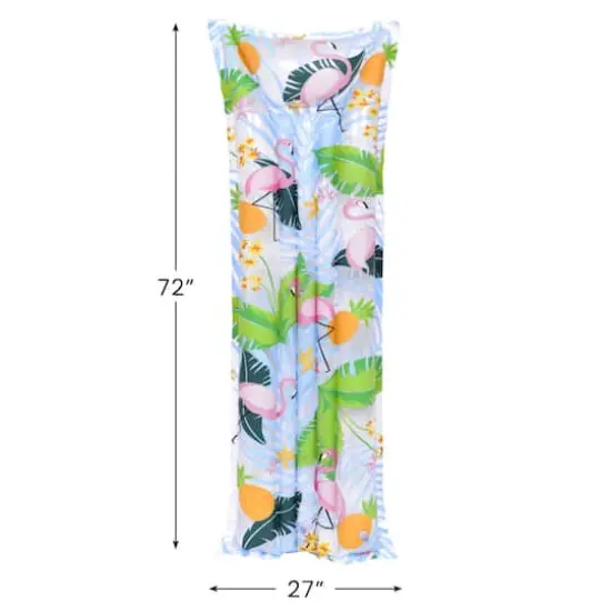 Pool Central 6ft. Inflatable Pink Flamingo Swimming Pool Float {4}