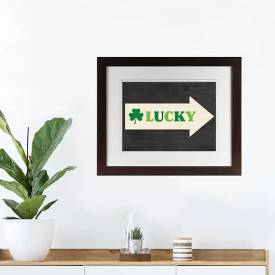 Lucky Arrow 11" x 14" Black Framed Print Under Plexiglass {3}