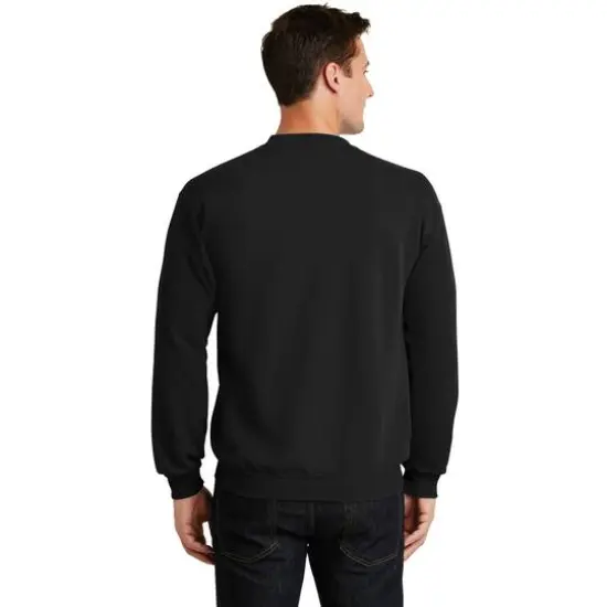 Port & Company&reg; Neutrals Core Fleece Crewneck Sweatshirt Jet Black {6}