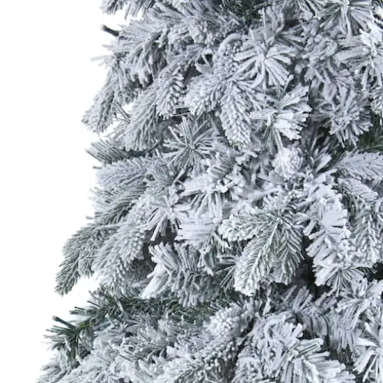 8ft. Pre-Lit Vermont Mixed Pine Artificial Christmas Tree, Clear LED Lights {6}
