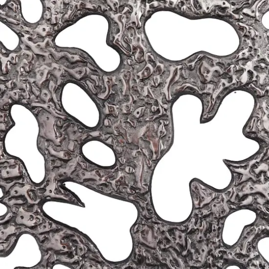 Set of 3 Silver Aluminum Modern Wall Decor, 25" x 25" x 25" {4}