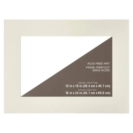 18" x 24" Mat By Studio D&eacute;cor&reg;, 12" x 18" Opening Ivory {7}