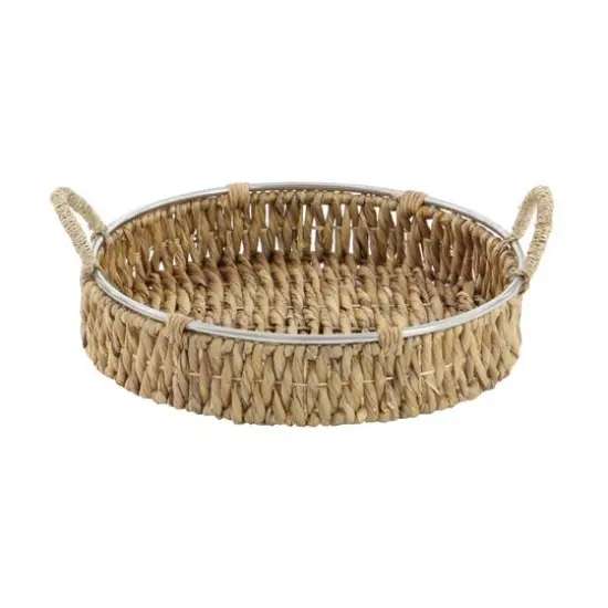 Brown Sea Grass Coastal Style Tray Set {5}