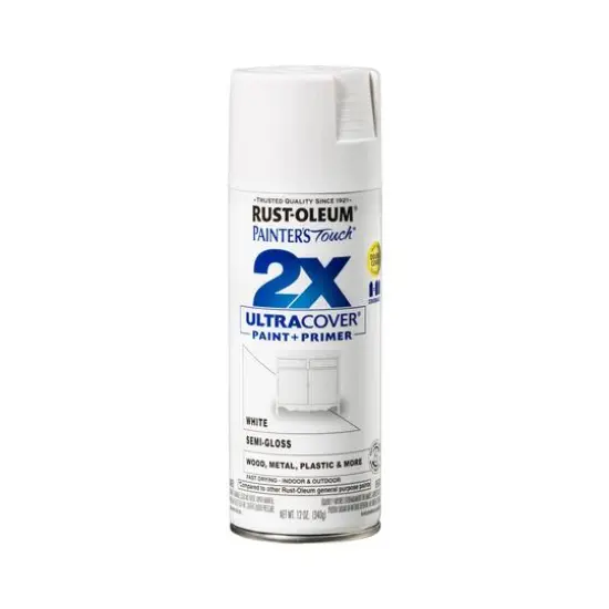 Painter's Touch&reg; 2X Ultra Cover&reg; White Semi-Gloss Spray Paint {11}