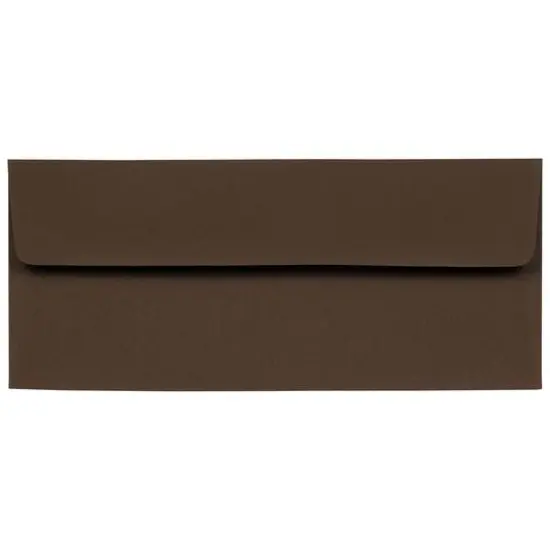 JAM Paper 8" x 11.5" Letter Paper & Envelopes #10 Business Stationery Set, 50ct. Chocolate Brown {5}