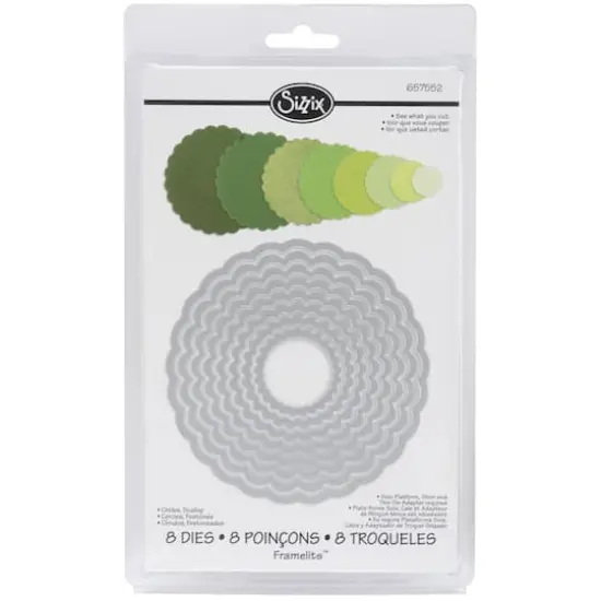 Sizzix&reg; Framelits&trade; Scallop Circles Die Set {1}