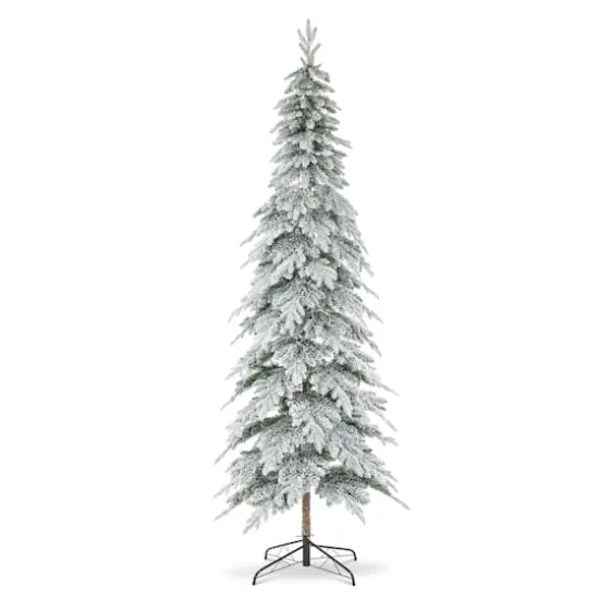 9ft. Pre-Lit Spruce Artificial Christmas Tree, Warrm White LED Lights {6}