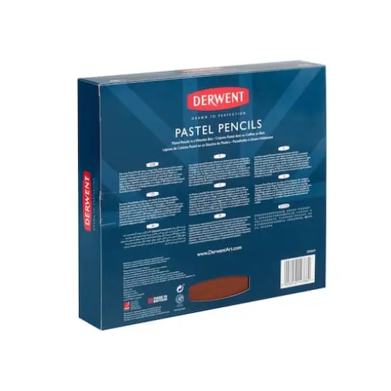 Derwent&reg; 48 Color Pastel Pencil Wood Box Set {4}