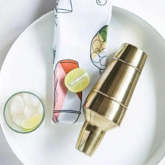 Hello Honey&reg; Gold Stainless Steel Cocktail Shaker {6}