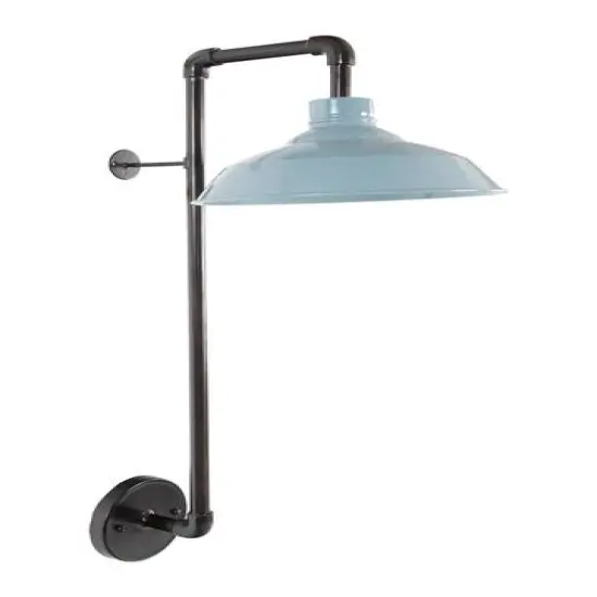 Hello Honey&reg; 33" Metal Wall Sconce with Round Shade Gray {1}