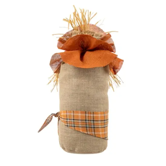 Glitzhome&reg; 23" Fall Linen Scarecrow Doorstop Porch D&eacute;cor {7}