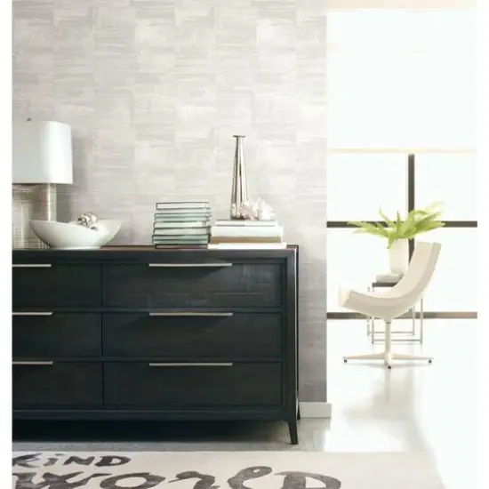 Roommates Congo Peel & Stick Wallpaper White/Gray {6}