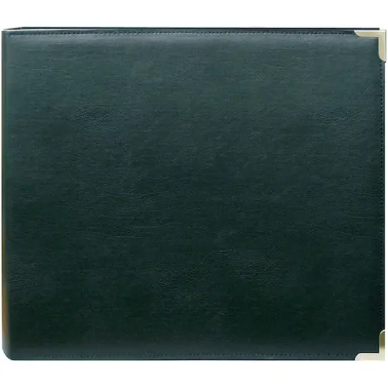 Pioneer® 3-Ring Hunter Green Oxford Sewn Cover Album, 12" x 12" {3}