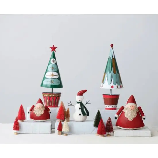 Hello Honey&reg; Red Hand-Painted Canvas Santa Decoration {3}