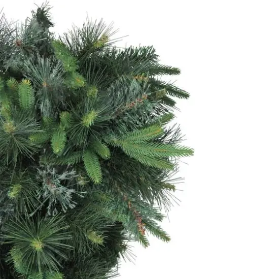 48" Unlit Cashmere Mixed Pine Teardrop Swag {5}