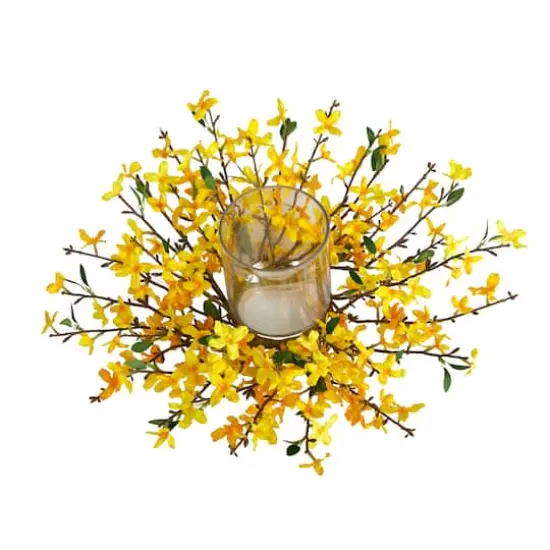 16" Artificial Forsythia Candelabrum {5}