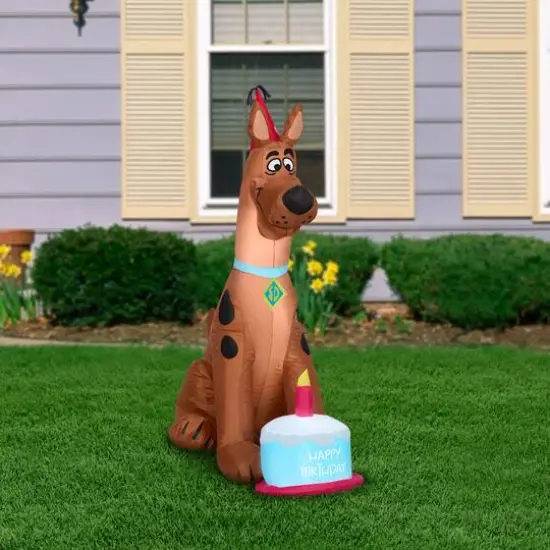 3.5ft. Airblown&reg; Inflatable Birthday Scooby {3}