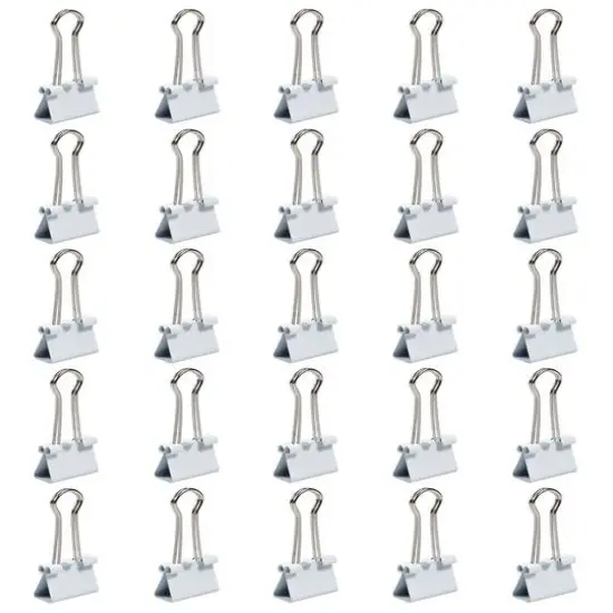 JAM Paper 3/4" Binder Clips, 25ct. White {7}