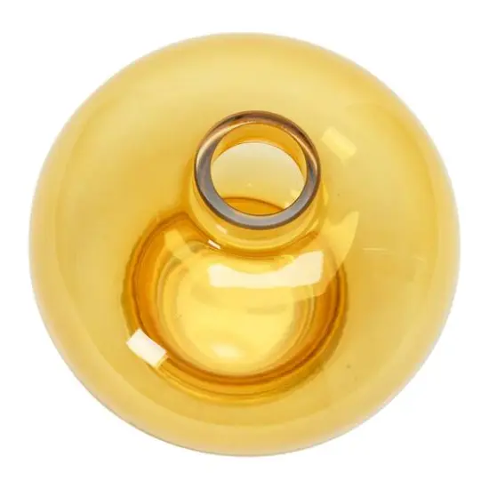 Hello Honey&reg; 6" Yellow Glass Vase {3}
