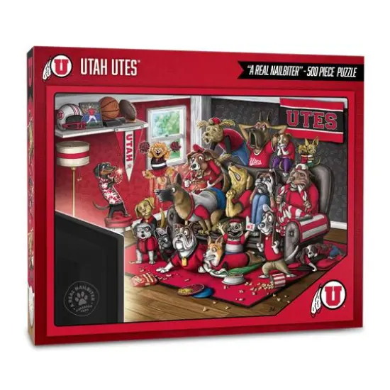 College Football Purebred Fans A Real Nailbiter 500 Piece Puzzle Utah Utes {1}