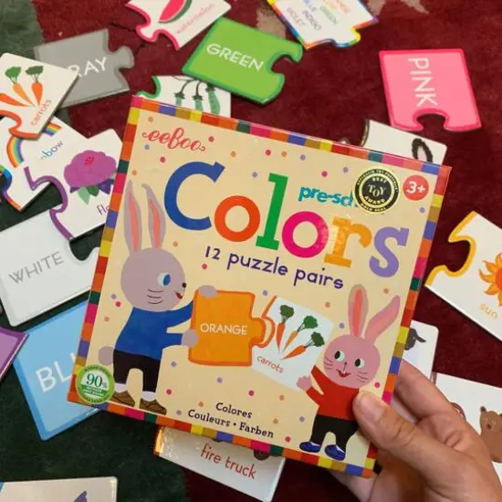 eeBoo Preschool Colors 12 Puzzle Pairs {3}