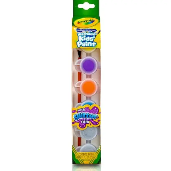 Crayola&reg; Glitter Effects Washable Kids' Paint Pots, 12 Packs of 6 {3}