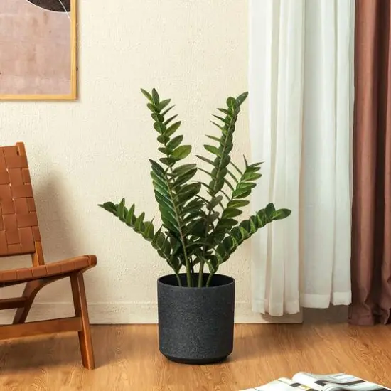 Glitzhome&reg; 2.75ft. Faux Money Tree in Pot {3}