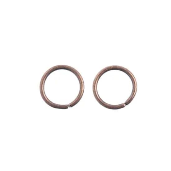 John Bead Must Have Findings 8mm Round Jump Ring, 118ct. Antique Copper {4}