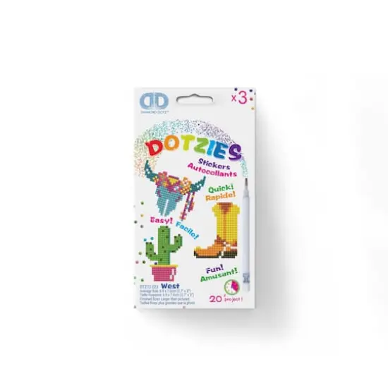 Diamond Dotz&reg; Beginner West DOTZIES Stickers Diamond Painting Artwork Kit {3}