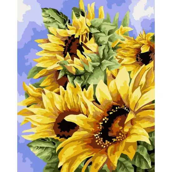 Crafting Spark Golden Sunflowers Painting by Numbers Kit {1}