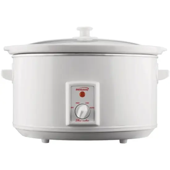 Brentwood 8qt. White Slow Cooker {1}
