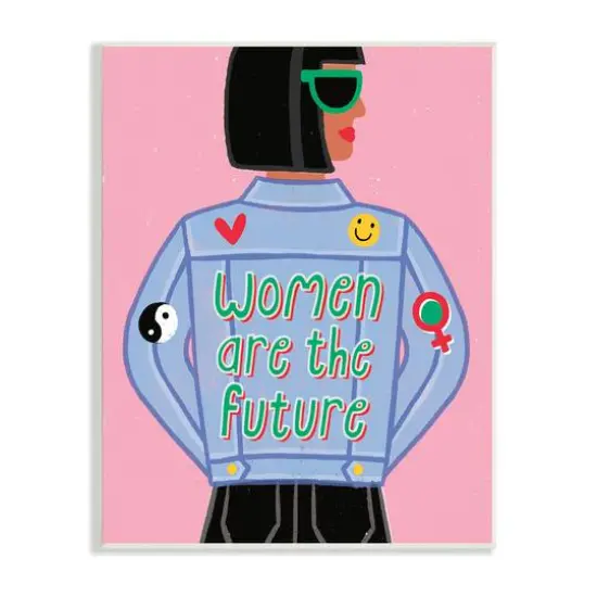 Stupell Industries Women Are The Future Girl Power Quote Wall Art {1}