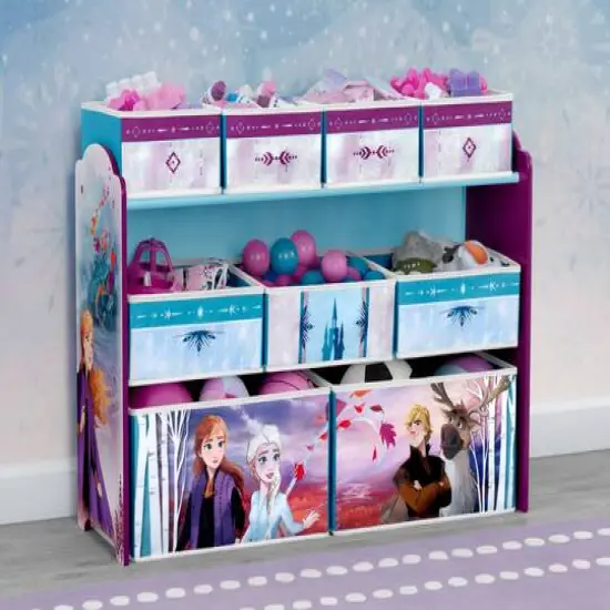 Delta Children Frozen II Deluxe Multi Bin Toy Organizer {5}