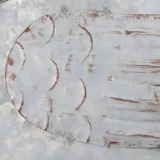 DII&reg; 14.25" Rooster Galvanized Wall Planter {5}