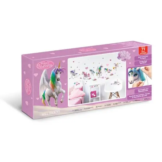 Walltastic Magical Unicorn Wall Stickers {5}