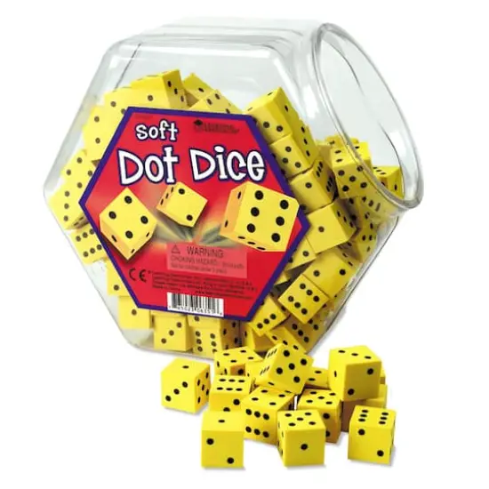 Learning Resources Soft Foam Dot Dice, 200ct. {1}