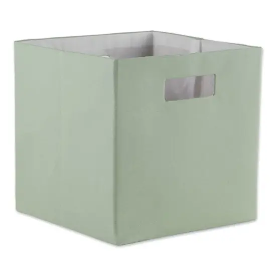DII&reg; 11" Polyester Solid Storage Cube Mint {1}