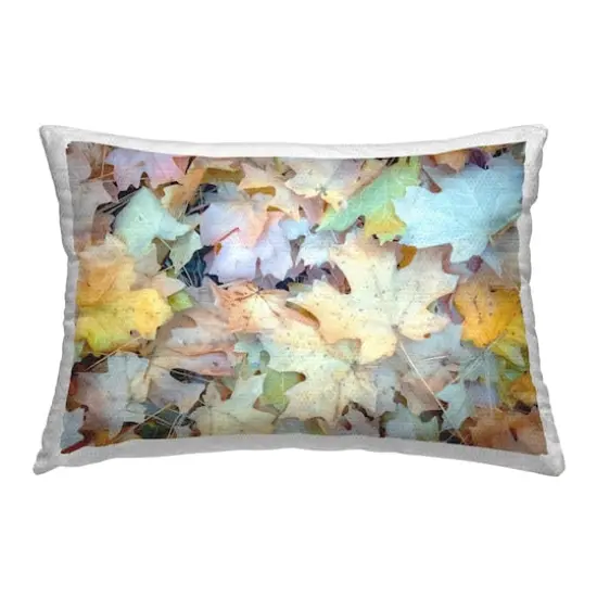 Stupell Industries Fallen Fall Foliage Outdoor Printed Pillow {1}
