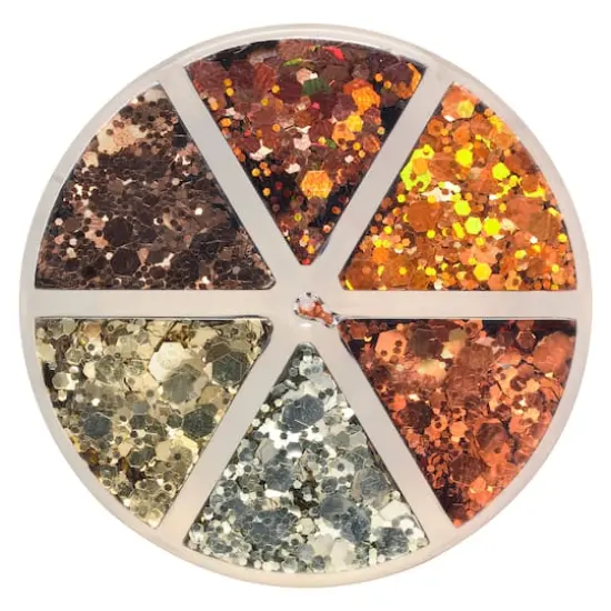 Chunky Polyester Glitter Mix by Recollections&trade; Warm {1}