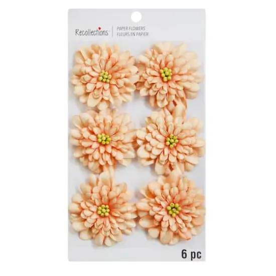 Peach Gerbera Daisy Embellishments by Recollections&trade; {4}