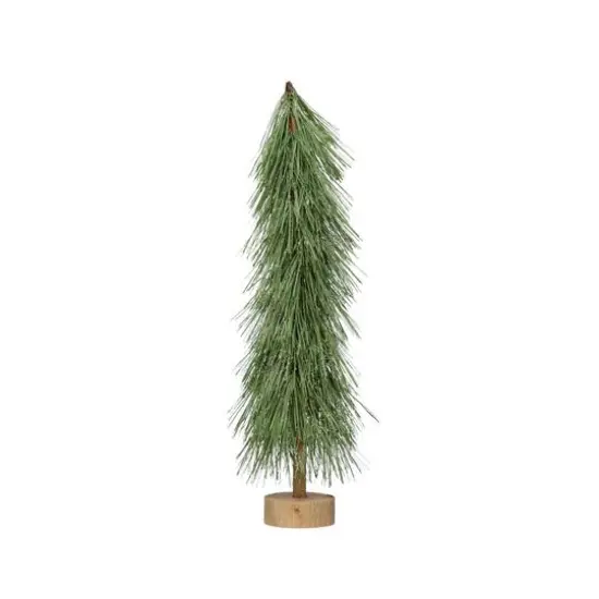 Hello Honey&reg; 21" Green Plastic Tree with Wood Base {1}