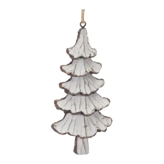 12ct. Carved Pine Tree Ornament {3}