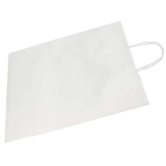 JAM Paper 15.5" White Kraft Solid Gift Bags, 100ct. {5}