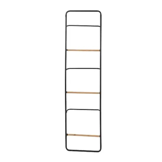 Black Metal Wall Mounted 6 Rack Magazine Holder {5}